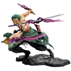 18CM One Piece Figure Roronoa Zoro Three-Blade