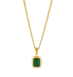 Emerald Pendant Necklace