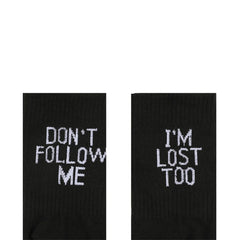 Humor Printed Crew Socks