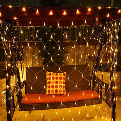 Net Mesh Solar Fairy Lights for Outdoors