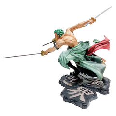 18CM One Piece Figure Roronoa Zoro Three-Blade