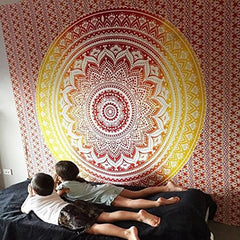 Bohemian Mandala Tapestry Wall Hanging