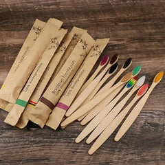 10pcs Bamboo Toothbrushes