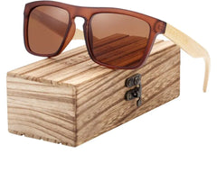 Polarized Fashion Bamboo Sun Glasses