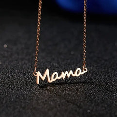 Mama Letter Pendant Necklace