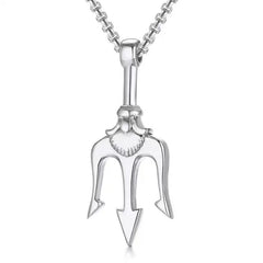 Poseidon Trident Pendant Necklace