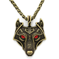 Viking Wolf Warrior Necklace