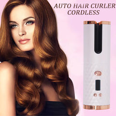 Ceramic Hair Curler Cordless - Auto Rotating