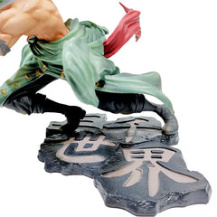 18CM One Piece Figure Roronoa Zoro Three-Blade