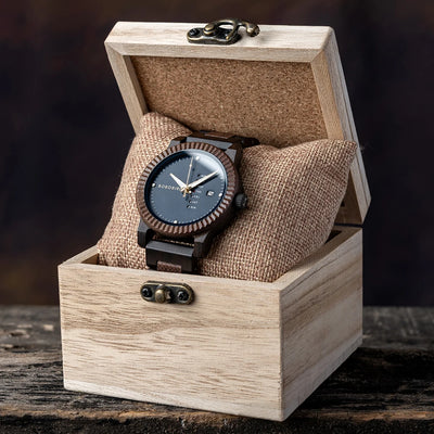 Bobo Bird Men's Wooden Wristwatches Quartz Watch