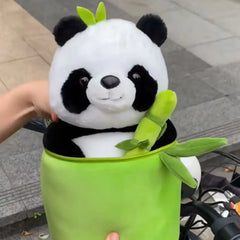 Bamboo Tube Panda Stuffed Animal