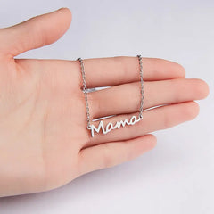 Mama Letter Pendant Necklace