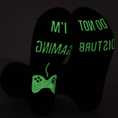 Nerd Socks "I'm Gaming Do Not Disturb"