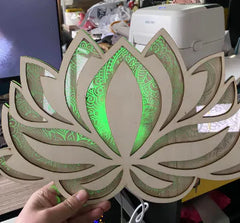 Lotus Flower Wall Hanging Light