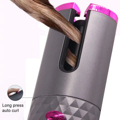 Ceramic Hair Curler Cordless - Auto Rotating