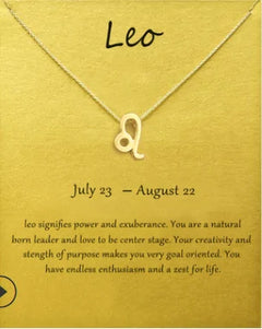 Zodiac Symbol Pendant Necklace