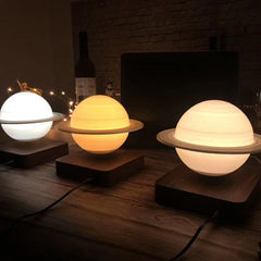 Levitating Moon/Mars/Saturn Lamp