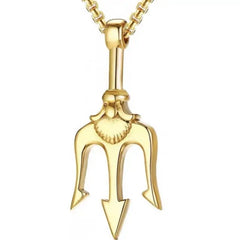 Poseidon Trident Pendant Necklace