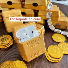 Gold Ingot Soft Silicone AirPods Case