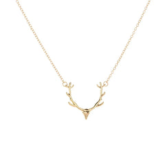 Deer Antlers Pendant Necklace