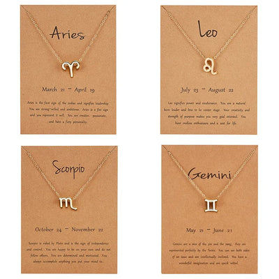 Zodiac Symbol Pendant Necklace