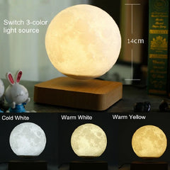 Levitating Moon/Mars/Saturn Lamp