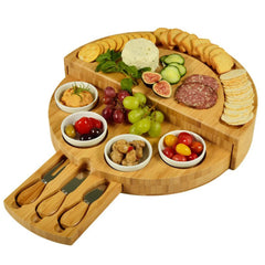 Bamboo Cheese Plate Wooden Breadboard