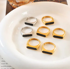 French Chic Geometric Acrylic Ring – Modern Fashion Statement