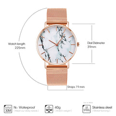 Fashion  Marble Watch for Women -  Quartz Watches