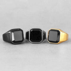 Balck Obsidian Ring