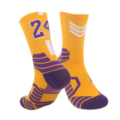 Los Angeles LAKERS Non-Slip Professional Basketball Socks