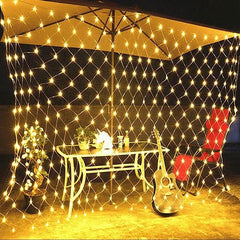 Net Mesh Solar Fairy Lights for Outdoors