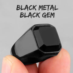 Balck Obsidian Ring