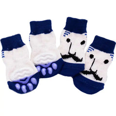 4-Piece Set Knitted Pet Socks