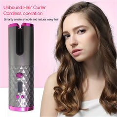 Ceramic Hair Curler Cordless - Auto Rotating