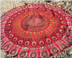 Mandala Round Tapestry