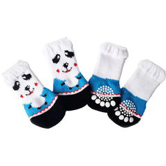 4-Piece Set Knitted Pet Socks