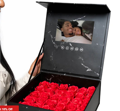 Smart Video Gift Box Rose Flower