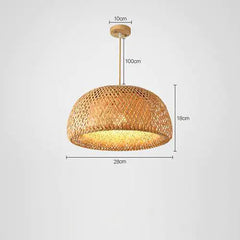 Woven Bamboo Pendant Light