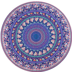 Mandala Round Tapestry