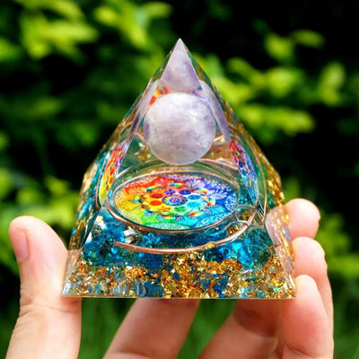 Amethyst Orgone Pyramid EMF Protection