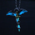 Collana con ciondolo cosmico luminoso