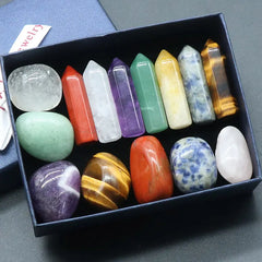 Natural 7 Chakra Crystals Meditation Gift Box