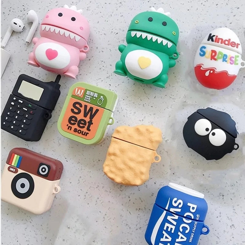 Cute Cartoon Silicone Case for Apple Airpods 1 & 2