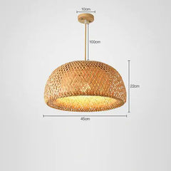 Woven Bamboo Pendant Light