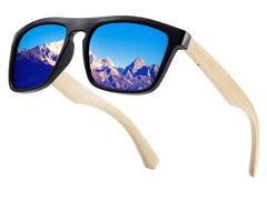 Polarized Fashion Bamboo Sun Glasses