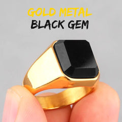 Balck Obsidian Ring