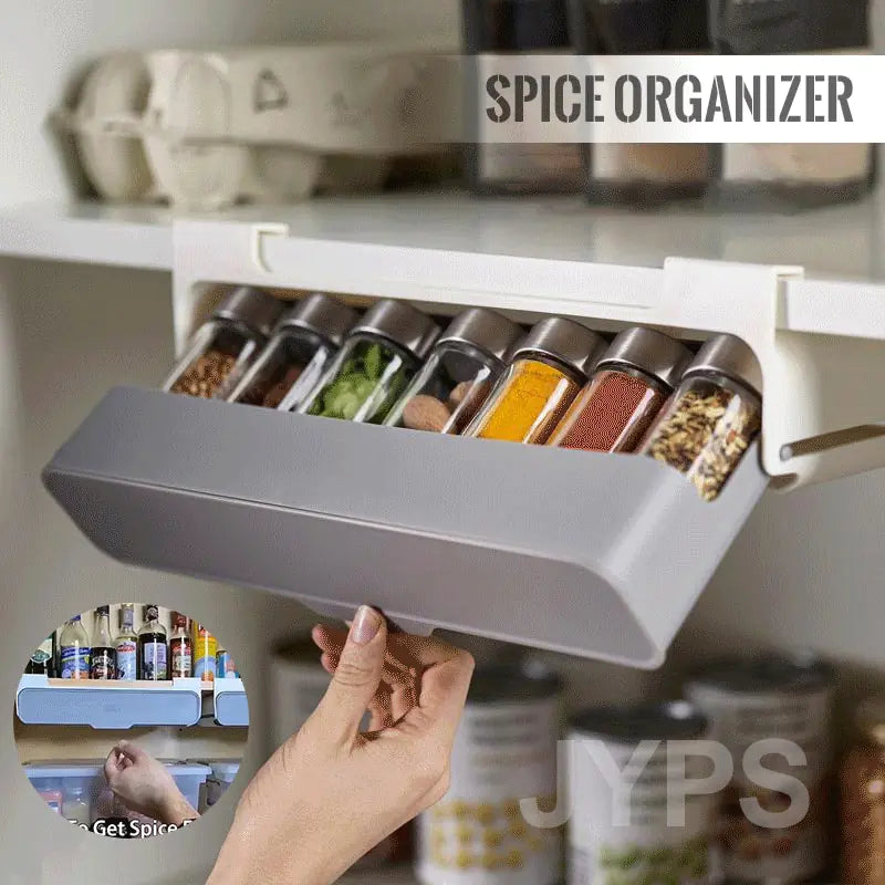 Kitchen Self-Adhesive Spice Organizer Rack