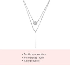 Double Layer Long Pendant