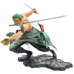 18CM One Piece Figure Roronoa Zoro Three-Blade